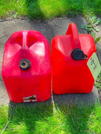 2 Plastic Gas Cans