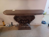 Ornate Pedestal Side Table