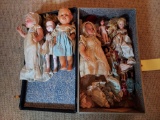 Case of Vintage Dolls