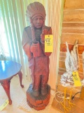 4 ft. Carved Indian Statue