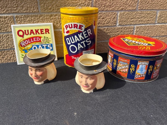 Quaker Oats Tins and Mugs