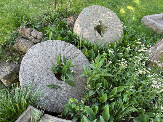 Top and Bottom Mill Stone Pair