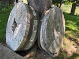 French Burr Mill Stone Top and Bottom Pair