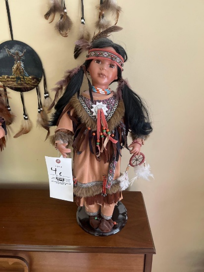 Heirloom Native American doll with box