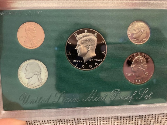 commemorative silver medal- US mint proof set