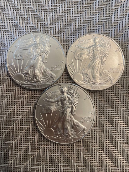 (3) silver eagles