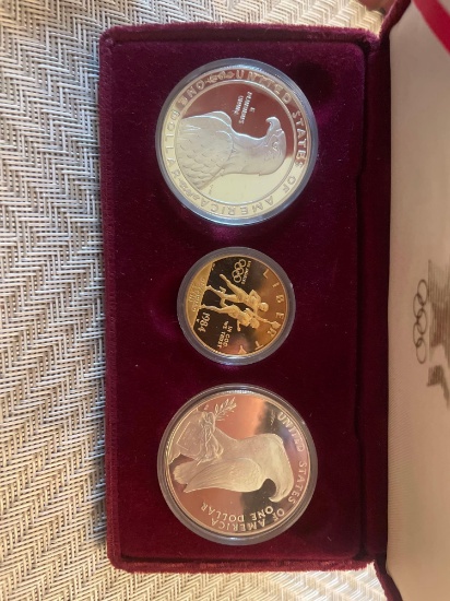 US Olympic Silver & Gold coins