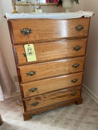 oak chest of drawers