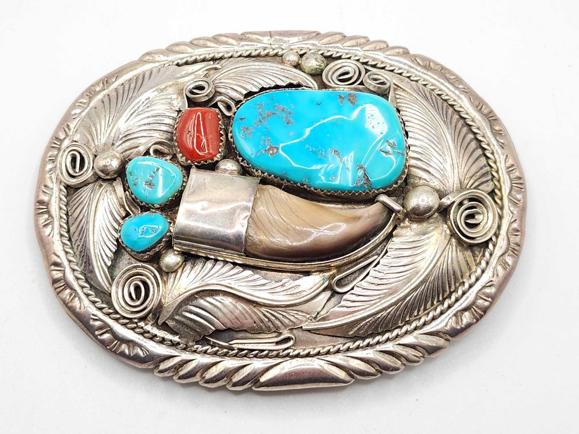 M Thomas Jr Native American Indian claw & | Proxibid