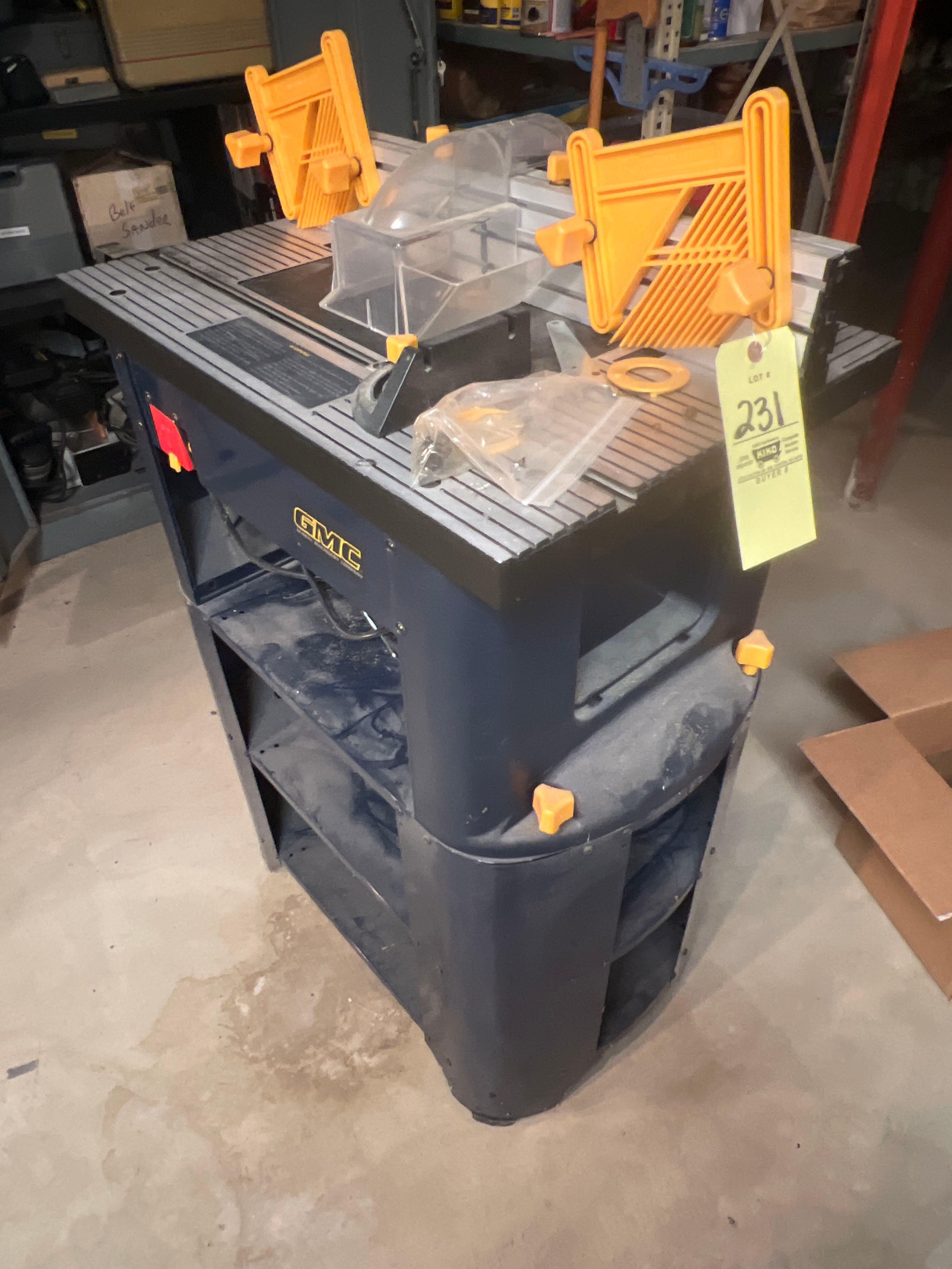 GMC router table w/ stand Proxibid