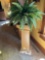 Vintage Plant Stand with Basket and Fern