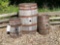 (3) Wood Barrels