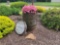 Wine Barrel Flower Pot