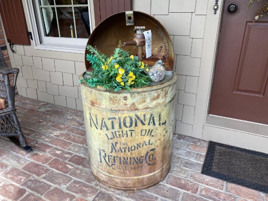 Vintage National Light Oil Barrel