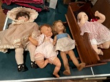 Baby Dolls and Baby Crib