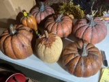 (7) Decorative Pumpkins