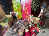 Christmas Decor, Tree Skirts, Stockings, Snowman, Garland