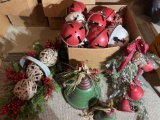 Large Metal Christmas Ornaments and Bells