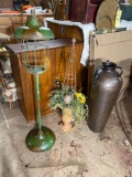 Decorative Vase, Planter and Caged Stand