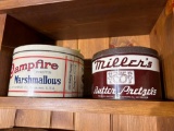 Campfire Marshmallows and Millers Pretzels Tins
