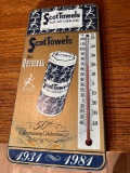 Scot Towels Wood Thermometer