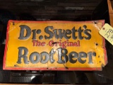Early Tin Dr Swetts Root Beer Sign