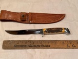 Case 5 inch Fixed Blade with Stag Handle Knife