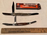 Bowen General Knife, Kassnar Folding Knife, Solingen 3 Blade Folder
