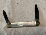 Case XX Mother of Pearl Double Blade Knife No. 079