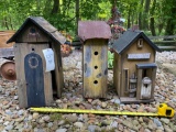 (3) Unique Bird Houses