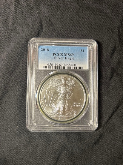 2018 PCGS MS 69 Silver eagle