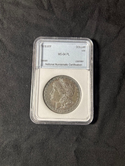 1878 MS 64 PL morgan silver dollar