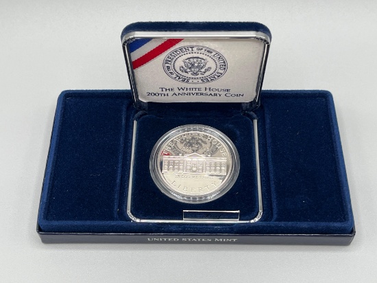 1992 White House 200th Anniversary Silver Proof Dollar