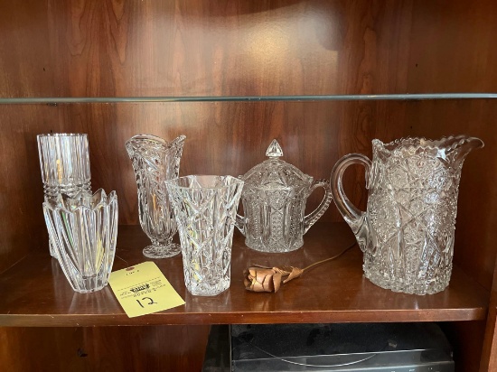 heavy crystal glassware