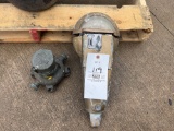 Brass Trident water meter and a Duncan parking meter