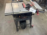 Craftsman 3.0 HP table saw. With accessories shown. Tested/working. 3 inch cut depth.