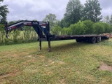 Corn-Pro Dual Tandem trailer. 28 ft deck, 5ft fixed beavertail