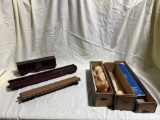 (3) Rollin J Lobaugh O scale flat car, box car, Gondola