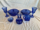 cobalt blue glassware