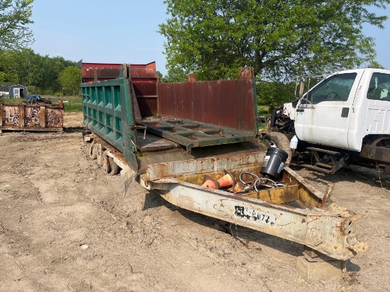 16ft dump bed with eager beaver tri-axle trailer