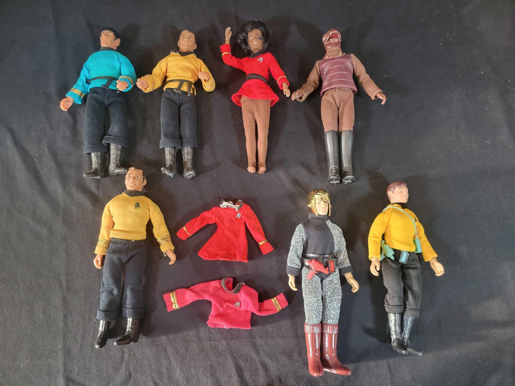 5 Vintage Mego Star Trek Figures Gorn Spock Kirk Proxibid