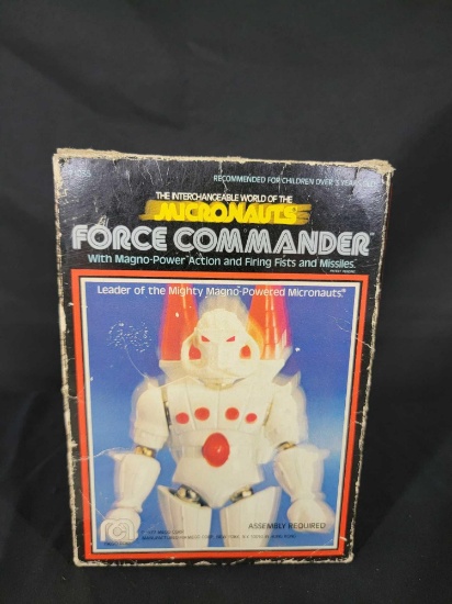 1977 Mego Micronauts Force Commander in Box w Directions