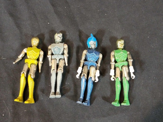 4 Different 1970s MEGO Micronauts Space Glider Action Figures