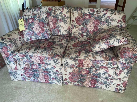 Matching Floral Love Seat and Sofa