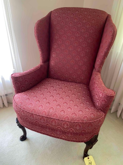 Wing Back chair with QA legs