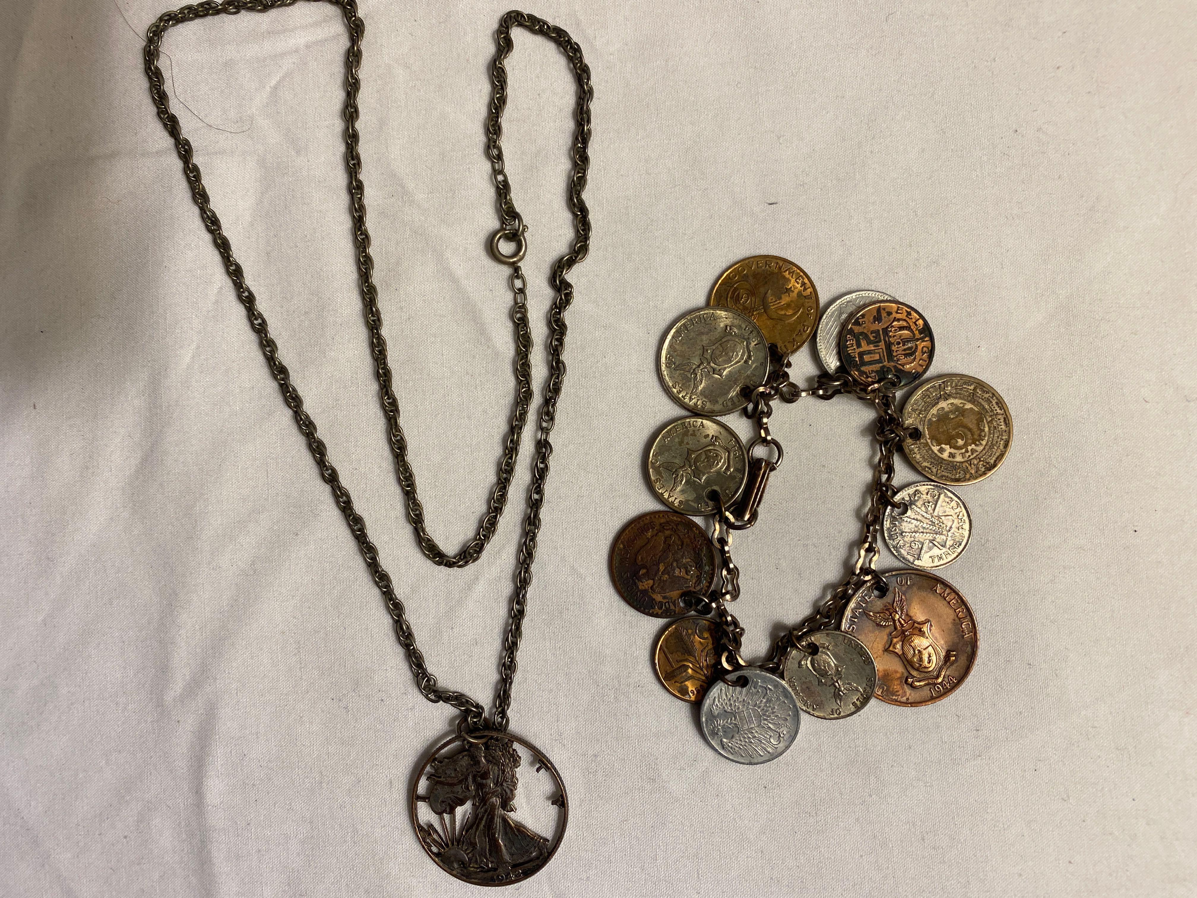 Gold Half Dollar Coin Necklace - Calhoun Jewelers