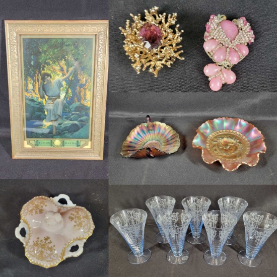 Rikshaw Art Glass Work Art Antique main image 1