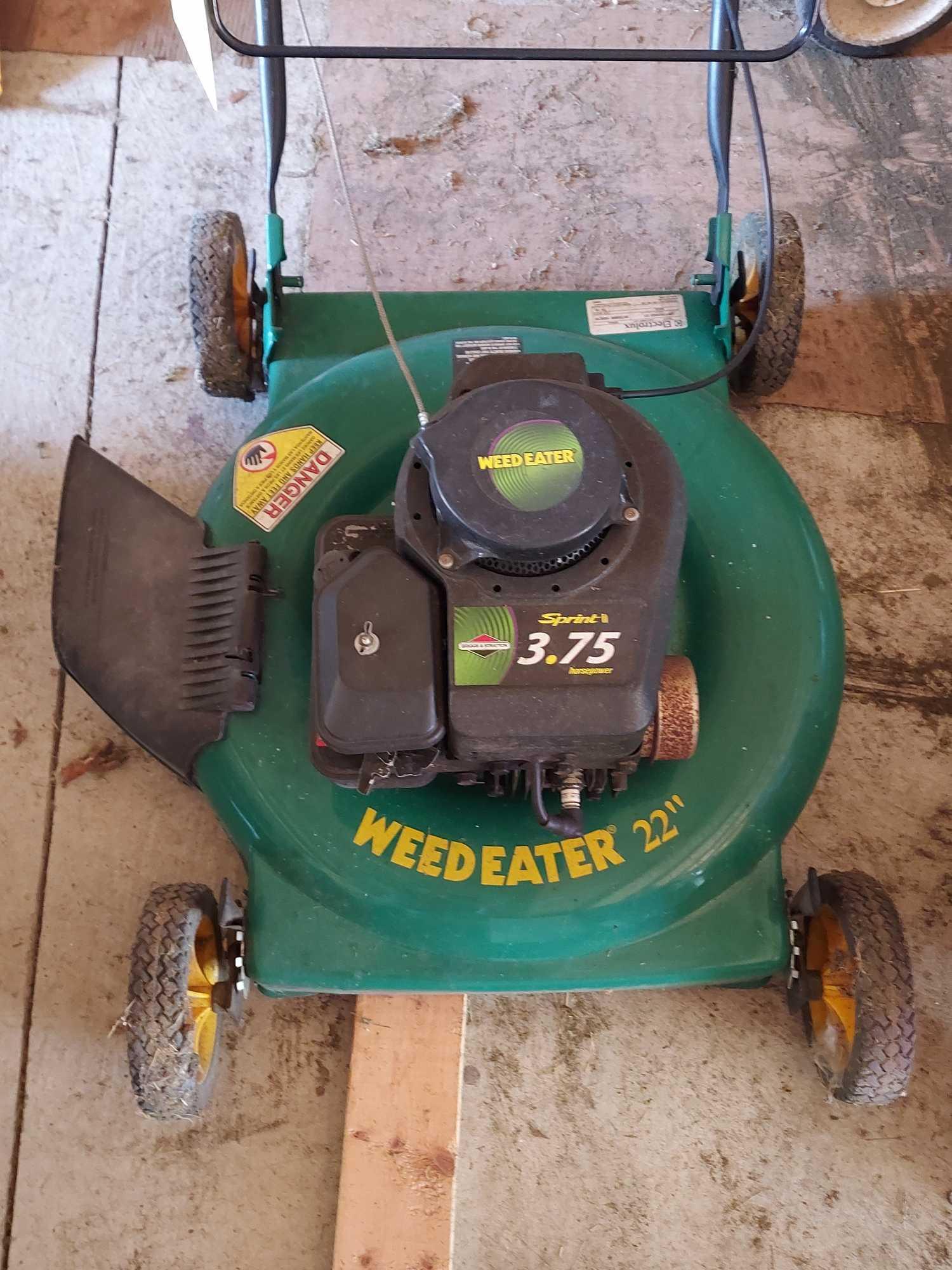 Weed Eater 22 Sprint II Push Mower Proxibid