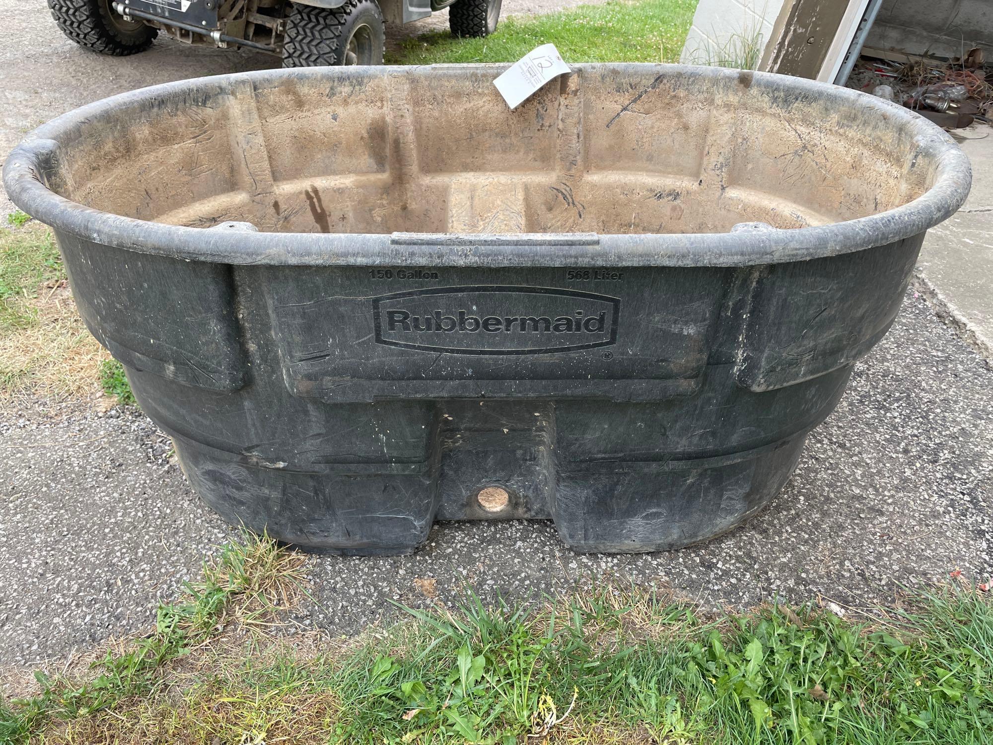 Rubbermaid 150 gallon poly tank; Site 3: Grand Meadow, MN - Maring Auction  Co LLC