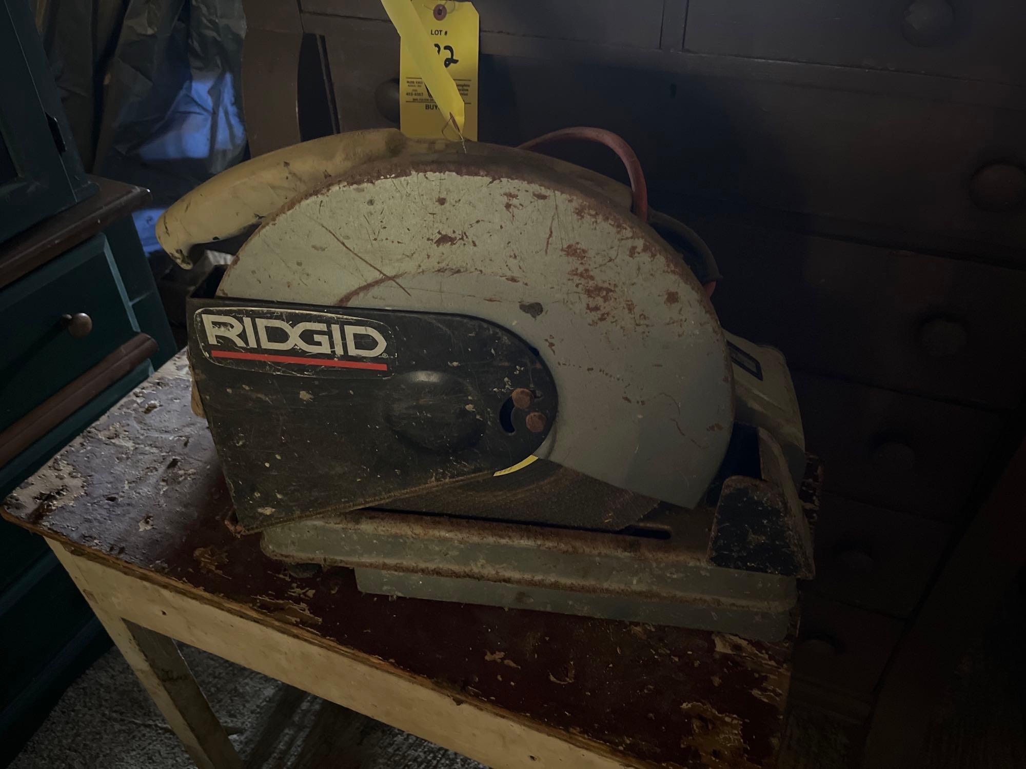 Ridgid cut off saw Proxibid